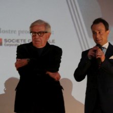 Paolo Taviani e il direttore del Lucca Film Festival ed Europa Cinema 2019 Nicola Borrelli