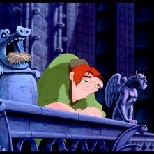 Il gobbo di Notre Dame, una scena del film d'animazione