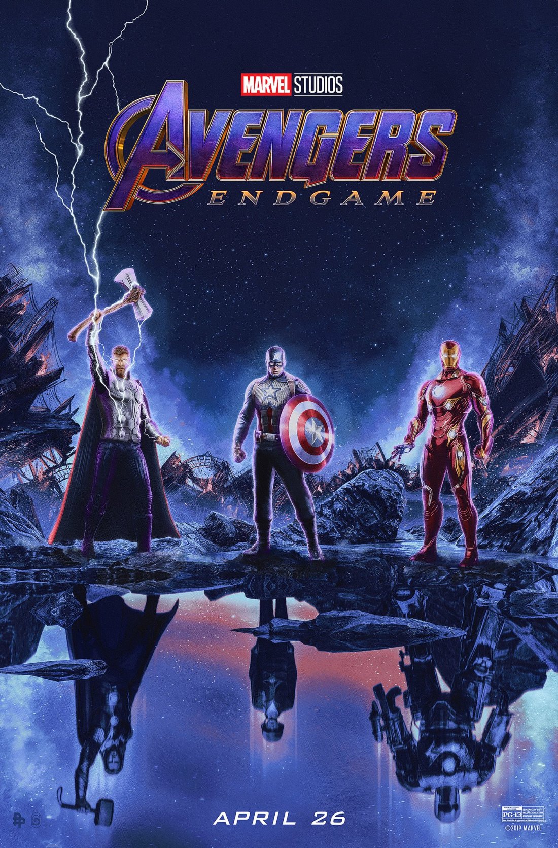Avengers Endgame Poster Trinity