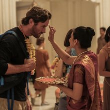 Attacco a Mumbai - Una vera storia di coraggio: Armie Hammer durante una sequenza