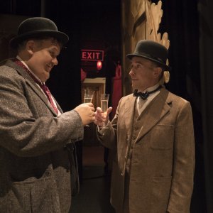 Stanlio e Ollio: John C. Reilly e Steve Coogan durante una scena