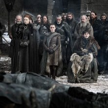 Il trono di spade: 'Casa Stark' in una scena del quarto episodio, stagione 8