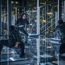John Wick 3: Parabellum, Keanu Reeves durante una scena d'azione