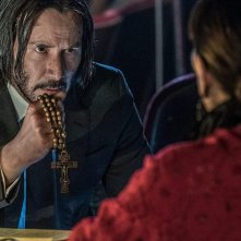 John Wick 3: Parabellum, una scena del film con Keanu Reeves