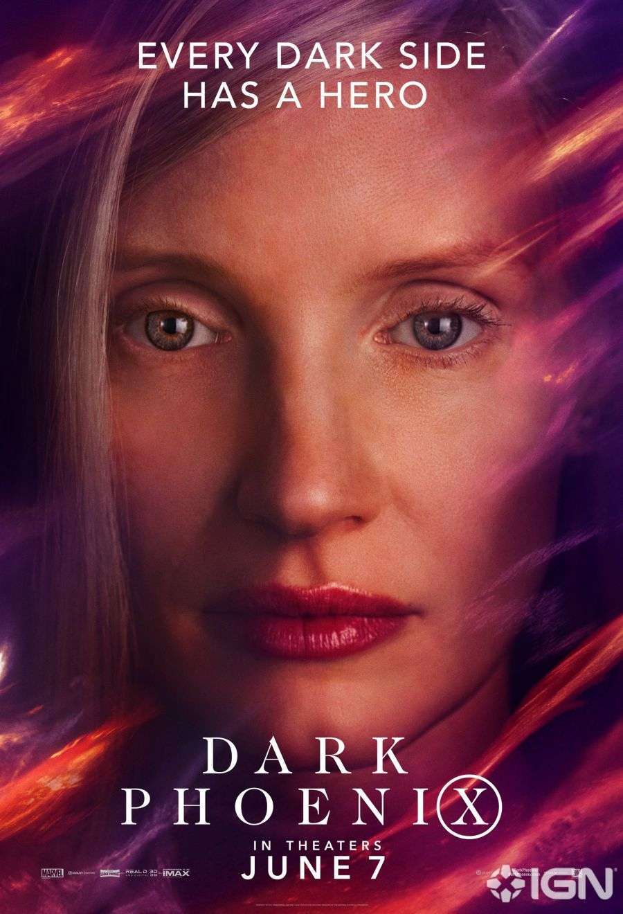 X Men Dark Phoenix Poster Jessica Chastain