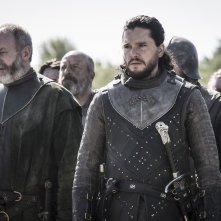 Il Trono di Spade 08x05: Jon Snow e Ser Davos in una foto dell'episodio