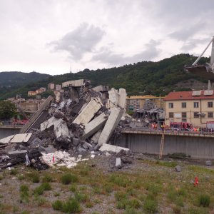 Il ponte di Genova: Cronologia di un disastro, un'immagine del documentario