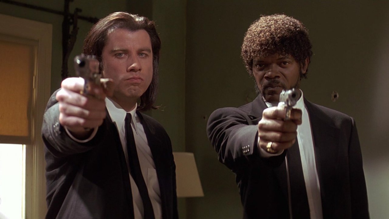 John Travolta e Samuel L. Jackson in una scena di Pulp Fiction