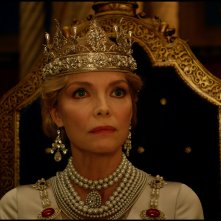 Maleficent: Signora del Male, un primo piano di Michelle Pfeiffer in  scena del film