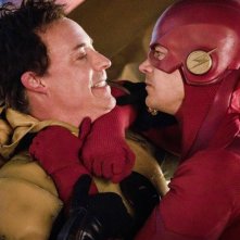 The Flash: Grant Gustin in una scena della quinta stagione