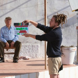 Forse è solo mal di mare: una scena durante le riprese