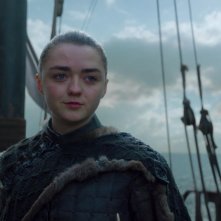 Il trono di spade: Maisie Williams in un'immagine del finale di serie, The Iron Trhone