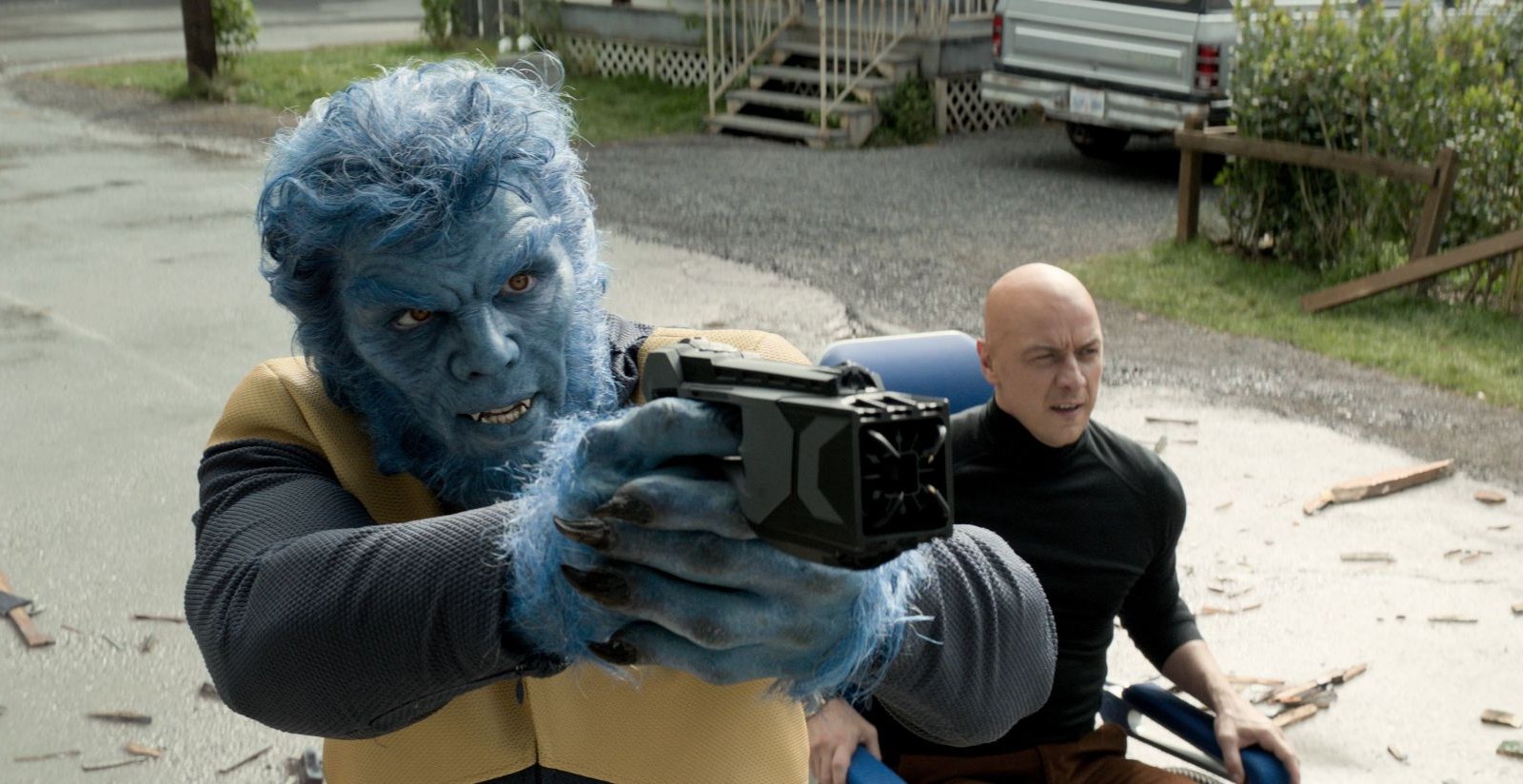 Nicholas Hoult in una scena di X-Men: Dark Phoenix