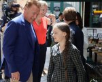 Arnold Schwarzenegger e Greta Thunberg insieme a difesa del clima: le foto