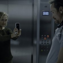 The Elevator: una scena del film con James Parks e Caroline Goodall