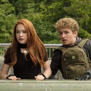 Kim Possible: Sean Giambrone, Sadie Stanley in una scena del film