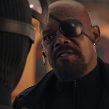 Spider-Man - Far From Home, un primo piano di Samuel L. Jackson