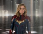 Avengers: Endgame, il costume originale di Captain Marvel svelato in una foto del backstage