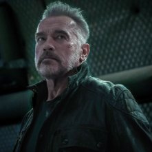 Terminator: Dark Fate, un primo piano di Arnold Schwarzenegger