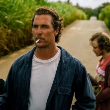 Serenity - L'isola dell'iganno: Matthew McConaughey in una sequenza del film