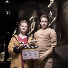 Berni e il giovane Faraone: Emily De Meyer con Jacopo Barzaghi sul set