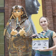 Berni e il giovane Faraone: Emily De Meyer in un momento sul set