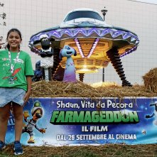 Shaun, vita da pecora - Farmageddon Il Film: un'immagine di una giovane fan dal Giffoni Film Festival