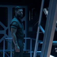 The Expanse: Wes Chatham in una scena della quarta stagione