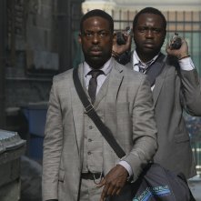 Hotel Artemis: una scena con Sterling K. Brown, Brian Tyree Henry