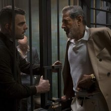 Hotel Artemis: Jeff Goldblum, Zachary Quinto in  una scena del film