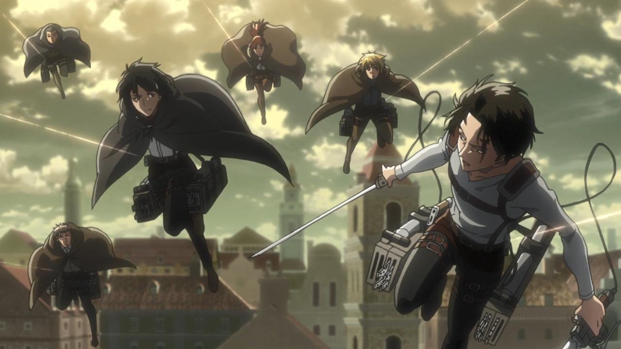 Una scena di L'attacco dei giganti