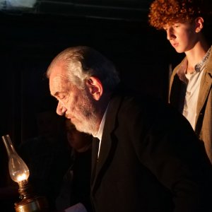 Il Signor Diavolo: Gianni Cavina durante una scena del film