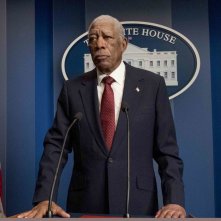 Attacco al potere 3 - Angel Has Fallen: Morgan Freeman durante una scena del film