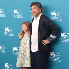 Venezia 2019: una foto di Kore-eda Hirokazu al photocall di Le verità