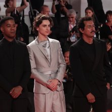 Venezia 2019: uno scatto di Timothée Chalamet sul red carpet di Il Re
