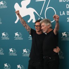 Venezia 2019: Roger Waters e Sean Evans al photocall di Roger Waters Us + Them