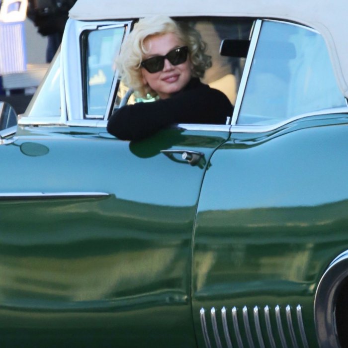 Blonde: Ana de Armas sul set del film