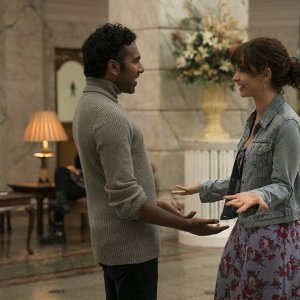 Yesterday: Himesh Patel, Lily James in una scena del film