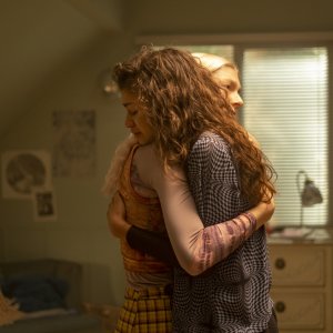Euphoria: Zendaya e Hunter Schafer in una scena della serie