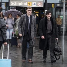 Il cardellino: Aneurin Barnard, Ansel Elgort in  una scena del film