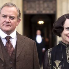 Downton Abbey: Elizabeth McGovern, Hugh Bonneville in  una scena del film