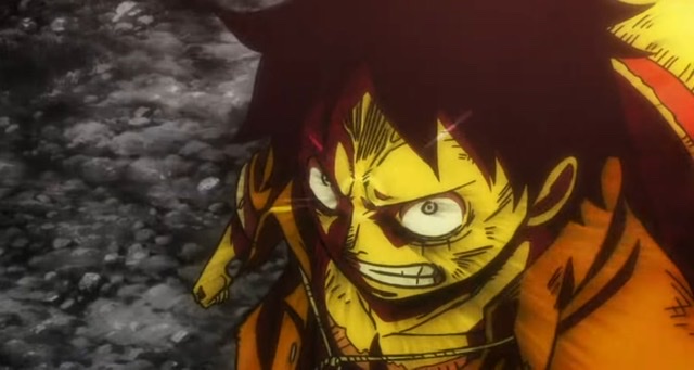 Una scena di One Piece