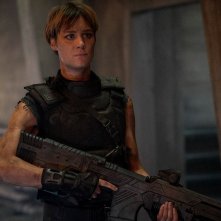 Terminator: Destino Oscuro, una scena con Mackenzie Davis