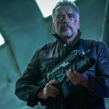 Terminator: Destino Oscuro, Arnold Schwarzenegger in una sequenza