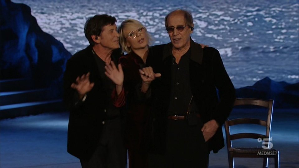 Maria De Filippi Gianni Morandi Adriano Celentano