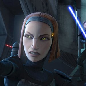 Star Wars: Le guerre dei cloni - Bo-Katan in un'immagine della serie