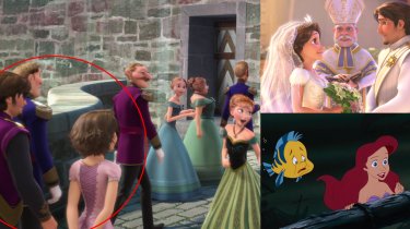 Pixar Teoria Frozen Rapunzel Sirenetta Grande