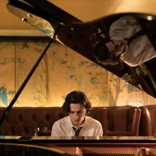 Un giorno di pioggia a New York: Timothée Chalamet durante una scena del film