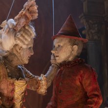 Pinocchio: Federico Ielapi durante una scena del film