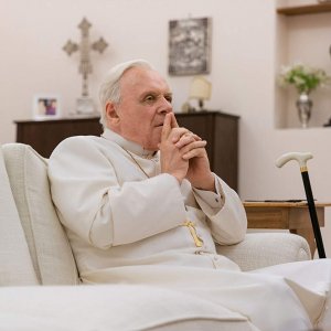 I due Papi: una scena del film con Anthony Hopkins